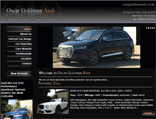 Tablet Screenshot of oscargoldmanaudi.co.uk